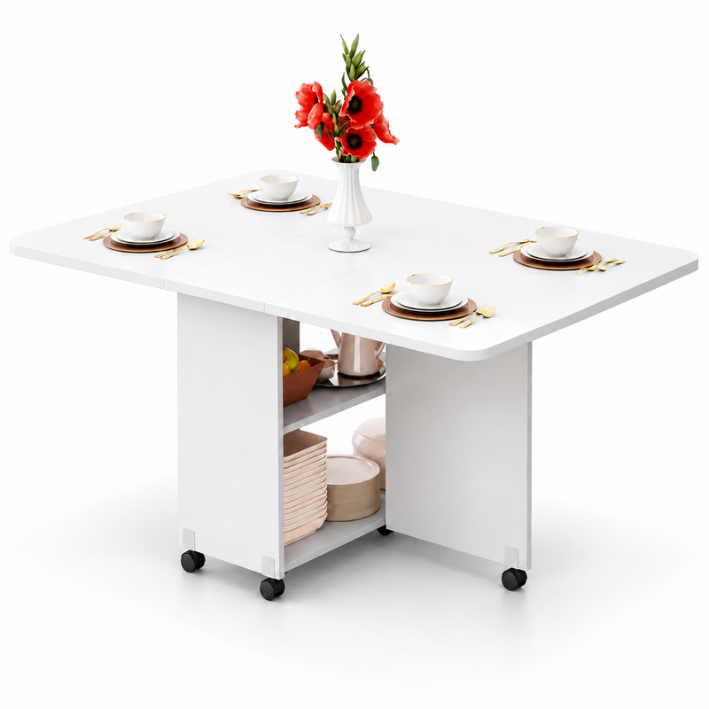 Extendable folding table
