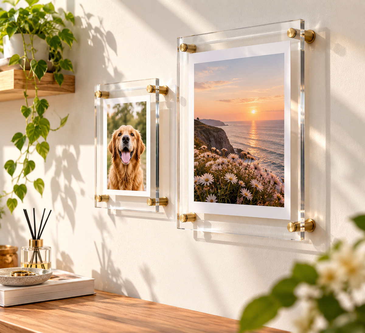 Acrylic Floating Photo Frame