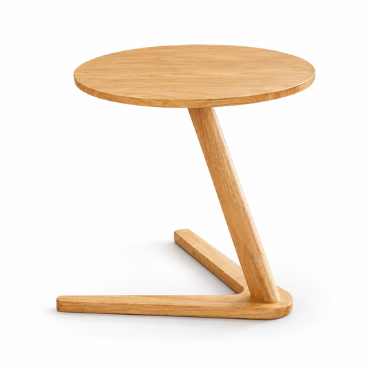 Solid wood side table